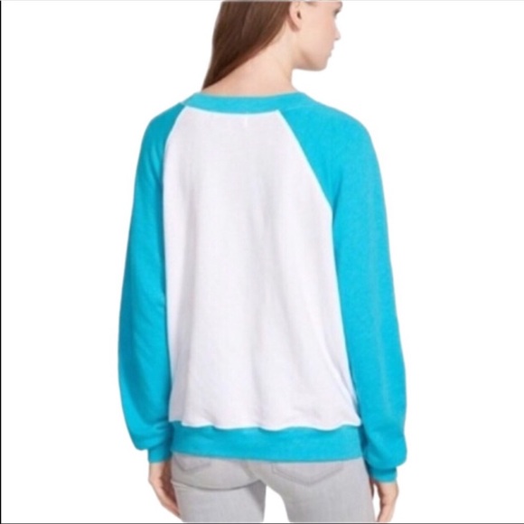 Wildfox "I Spy" Raglan Pullover Baggy Beach Jumper - Picture 2 of 8